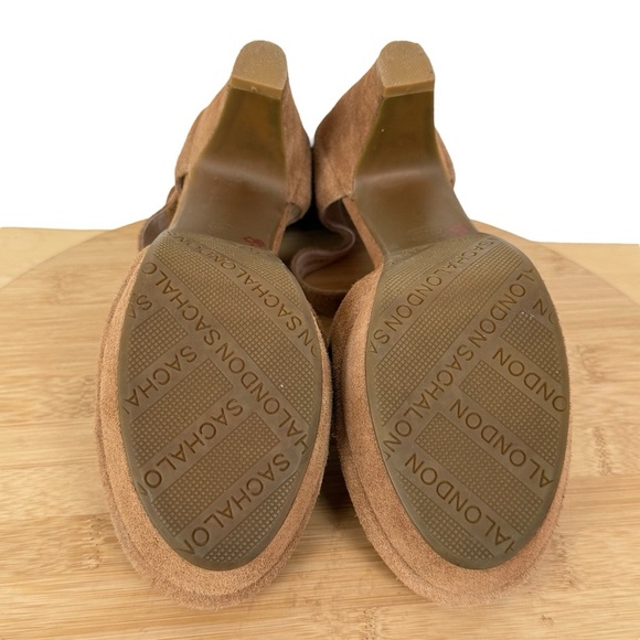 Sacha London Valeria Suede T-Strap Mary Jane Platform Heels – Size 6 - Picture 11 of 13